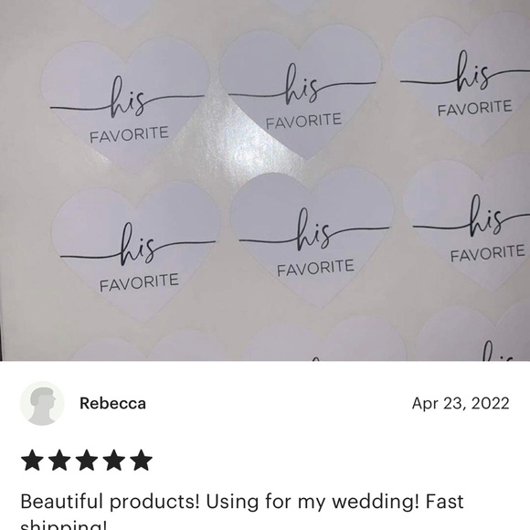 His and her clear baggies. Purchased on Etsy and didn’t end up using them! - Picture 6 of 6